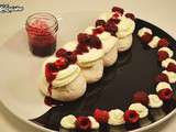 Pavlova aux framboises