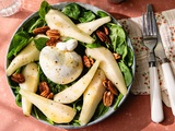Salade burrata, poire et noix de pécan : la douceur et le croquant