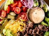 Salade façon burger qui a tout d’un Big Mac (du Mc Do)