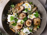 Testez le burrata bowl d’automne aux champignons shiitake