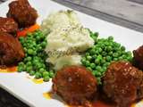 Boulettes de viande au four, sauce au diable