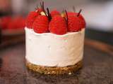 Cheesecake aux framboises Modern Rouge