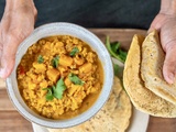 Curry de lentilles le plus simple que j’ai fait (et galette indienne maison à la poêle)