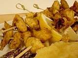 Brochettes de poulet au gingembre