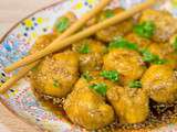 Boulettes de poulet caramélisées aux épices