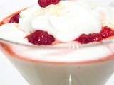 Mousse de fromage blanc aux fruits rouges