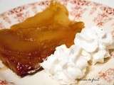 Tarte tatin et chantilly vanillée