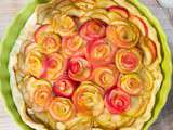 Tartes aux pommes bouquet de roses