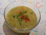 Soupe froide courgette/menthe