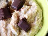 Porridge noix de coco et chocolat