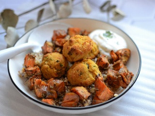 Boulettes lentilles corail et patate douce #végé