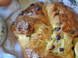 Brioche tressée aux pépites de chocolat
