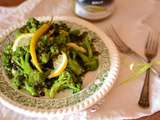 Brocoli grillé à l'ail et au piment doux #Ederki