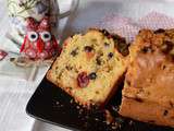 Cake au levain, raisns secs, baies de Goji et cannelle