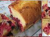 Cake aux fruits rouges du jardin