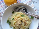 Capellini aux maquereaux et citron