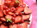 Cheese Cake sans cuisson fruits rouges biscuits roses de Reims - Jours Heureux