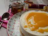 Cheesecake fromage blanc coulis de mirabelles - sans cuisson #Jours Heureux