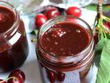 Confiture cerises chocolat