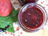 Confiture de cassis et nectarines