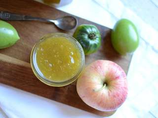 Confiture de tomates vertes pommes et orange