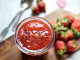 Confiture fraises rhubarbe