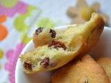 Cookies au chocolat blanc et raisins secs