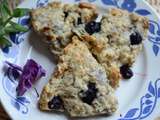 Cookies aux flocons d'avoine, amandes et myrtilles #sans oeuf #sans beurre