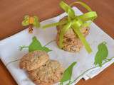 Cookies aux flocons d'avoine et chuncks lait et blanc