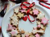 Couronne de l'Avent en biscuits