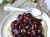 Crème de féta, haricots rouges et betteraves rôties #végétarien