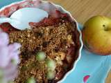 Crumble fraises pommes