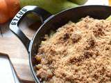 Crumble poires noisettes #sans beurre