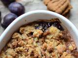 Crumble quetsches et Spéculoos Jours Heureux #partenariat