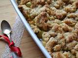 Crumble rhubarbe pommes #sans beurre