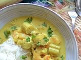 Curry rhubarbe crevettes Costa #partenariat