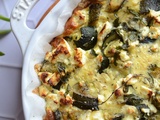 Frittata de courgettes féta et menthe #au four