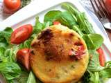 Galettes de polenta champignons tomates séchées #végétarien