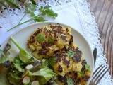 Galettes pommes terre carottes cuits #végétarien