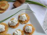 Gaufrettes roquefort et crème de fromage de chèvre frais #Jours Heureux