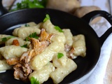 Gnocchi aux girolles #végétarien