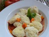 Gnudi di ricotta salsa pomodori