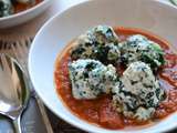 Gnudi spinaci ricotta - boulettes ricotta épinards