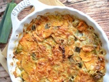 Gratin de poireau et patate douce #végétarien