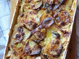 Gratin pommes de terre poireau et fromage