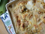 Lasagne blanche - poireaux fromage bleu #végétarien