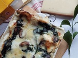 Lasagne épinards champignons et Comté #végétarien