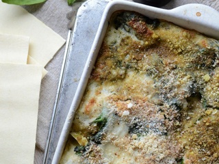 Lasagne épinards frais et pesto #végétarien