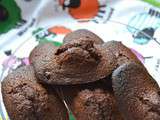 Madeleines au chocolat et chuncks chocolat blanc