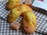 Madeleines aux pâtes de fruits